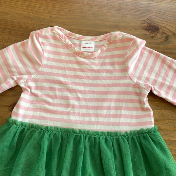 Hanna Andersson Pink/green tulle dress 3T EUC - Picture 4 of 7